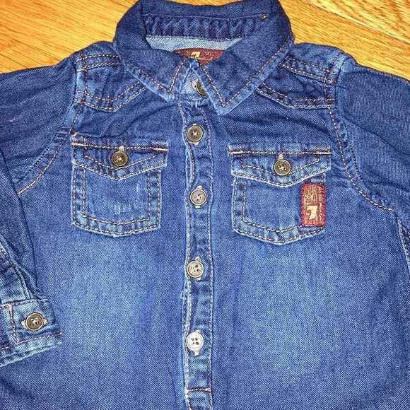 7 for all mankind denim jumpsuit - Picture 2 of 5